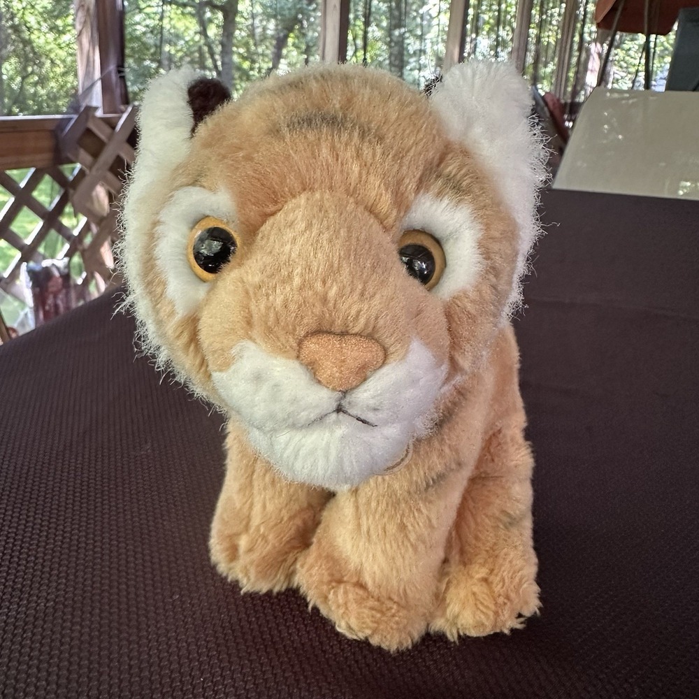 Myoni Tots Aurora Tiger Cub Plush Stuffed  Animal 8.5" Tall 8.25" Wide
